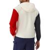 imageChampion Mens Jacket Stadium Fullzip Jacket Wind Resistant Water Resistant Jacket for MenNaturalBlackEclipse Red Small Script