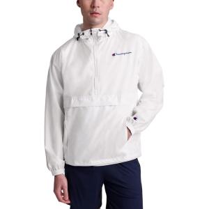 imageChampion Mens Jacket Stadium Fullzip Jacket Wind Resistant Water Resistant Jacket for MenWhite