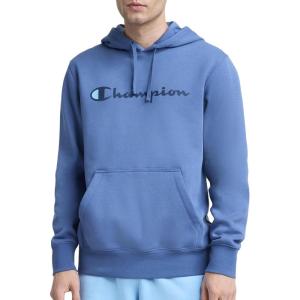 imageChampion Mens Pullover Graphic Fleece Hoodie Standard Fit Midweight Fleece Classic Script Logo Available in Regular and Big amp Tall