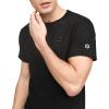 imageChampion Mens Classic Short Sleeve TShirt Standard Fit Midweight 100 Cotton Available in Regular and Big amp TallBlack  C Logo