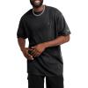 imageChampion Mens Classic Short Sleeve TShirt Standard Fit Midweight 100 Cotton Available in Regular and Big amp TallBlack  C Logo