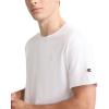 imageChampion Mens Classic Short Sleeve TShirt Standard Fit Midweight 100 Cotton Available in Regular and Big amp TallBright White