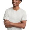 imageChampion Mens Classic Short Sleeve TShirt Standard Fit Midweight 100 Cotton Available in Regular and Big amp TallOxford Gray  C Logo