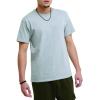 imageChampion Mens Classic Short Sleeve TShirt Standard Fit Midweight 100 Cotton Available in Regular and Big amp TallPlatinum Silver Heather