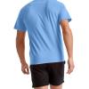 imageChampion Mens Classic Short Sleeve TShirt Standard Fit Midweight 100 Cotton Available in Regular and Big amp TallSwiss Blue