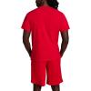 imageChampion Mens Classic Short Sleeve TShirt Standard Fit Midweight 100 Cotton Available in Regular and Big amp TallTango Red
