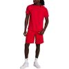 imageChampion Mens Classic Short Sleeve TShirt Standard Fit Midweight 100 Cotton Available in Regular and Big amp TallTango Red
