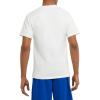 imageChampion Mens Classic Short Sleeve TShirt Standard Fit Midweight 100 Cotton Available in Regular and Big amp TallWhite  C Logo