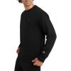 imageChampion Mens Mens Crewneck Fleece Sweatshirt Standard Fit Midweight C Logo Available in Regular and Big amp TallBlack  C Logo