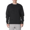 imageChampion Mens Mens Crewneck Fleece Sweatshirt Standard Fit Midweight C Logo Available in Regular and Big amp TallBlack