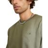 imageChampion Mens Mens Crewneck Fleece Sweatshirt Standard Fit Midweight C Logo Available in Regular and Big amp TallCargo Olive  C Logo