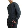 imageChampion Mens Mens Crewneck Fleece Sweatshirt Standard Fit Midweight C Logo Available in Regular and Big amp TallGranite Heather  C Logo