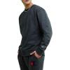imageChampion Mens Mens Crewneck Fleece Sweatshirt Standard Fit Midweight C Logo Available in Regular and Big amp TallGranite Heather  C Logo