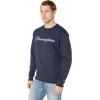 imageChampion Mens Mens Crewneck Fleece Sweatshirt Standard Fit Midweight C Logo Available in Regular and Big amp TallNavy