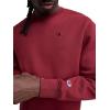 imageChampion Mens Mens Crewneck Fleece Sweatshirt Standard Fit Midweight C Logo Available in Regular and Big amp TallPomegranate  C Logo