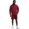 imageChampion Mens Mens Crewneck Fleece Sweatshirt Standard Fit Midweight C Logo Available in Regular and Big amp TallPomegranate  C Logo