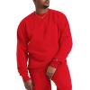imageChampion Mens Mens Crewneck Fleece Sweatshirt Standard Fit Midweight C Logo Available in Regular and Big amp TallTeam Red Scarlet  C Logo