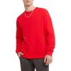 imageChampion Mens Mens Crewneck Fleece Sweatshirt Standard Fit Midweight C Logo Available in Regular and Big amp TallTeam Red Scarlet C Logo