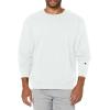 imageChampion Mens Mens Crewneck Fleece Sweatshirt Standard Fit Midweight C Logo Available in Regular and Big amp TallWhite  C Logo