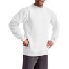 imageChampion Mens Mens Crewneck Fleece Sweatshirt Standard Fit Midweight C Logo Available in Regular and Big amp TallWhite C Logo