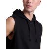 imageChampion Mens Sleeveless TShirt Hoodie Standard Fit LightweightBlack  C Logo