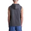 imageChampion Mens Sleeveless TShirt Hoodie Standard Fit LightweightGranite Heather  C Logo