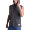 imageChampion Mens Sleeveless TShirt Hoodie Standard Fit LightweightGranite Heather  C Logo