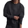 imageChampion Womens Crewneck Fleece Sweatshirt Loose Fit Midweight C Logo Available in Regular and PlusBlack  C Logo