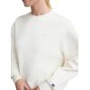 imageChampion Womens Crewneck Fleece Sweatshirt Loose Fit Midweight C Logo Available in Regular and PlusUnbleached Cotton  C Logo
