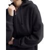 imageChampion Womens Full Zip Fleece Hoodie Loose Fit Midweight C Logo Available in Regular and PlusBlack  C Logo