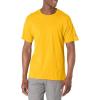 imageChampion Mens Classic Short Sleeve TShirt Standard Fit Midweight 100 Cotton Available in Regular and Big amp TallGold
