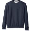 imageChampion Mens Mens Crewneck Fleece Sweatshirt Standard Fit Midweight C Logo Available in Regular and Big amp TallNavy Heather407d55