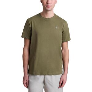 imageChampion Mens Classic Short Sleeve TShirt Standard Fit Midweight 100 Cotton Available in Regular and Big amp TallBurnt Olive