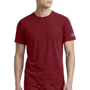 imageChampion Mens Classic Short Sleeve TShirt Standard Fit Midweight 100 Cotton Available in Regular and Big amp TallPomegranate