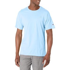 imageChampion Mens Classic Short Sleeve TShirt Standard Fit Midweight 100 Cotton Available in Regular and Big amp TallSwiss Blue