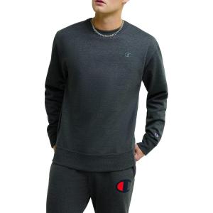 imageChampion Mens Mens Crewneck Fleece Sweatshirt Standard Fit Midweight C Logo Available in Regular and Big amp TallGranite Heather