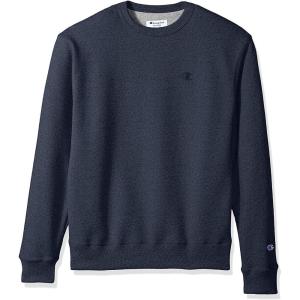 imageChampion Mens Mens Crewneck Fleece Sweatshirt Standard Fit Midweight C Logo Available in Regular and Big amp TallNavy Heather407d55