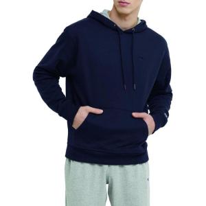 imageChampion Mens Pullover Fleece Hoodie Standard Fit Midweight C Logo Available in Regular and Big amp TallDeep Navy