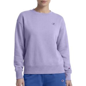 imageChampion Womens Crewneck Fleece Sweatshirt Loose Fit Midweight C Logo Available in Regular and PlusDaybreak  C Logo