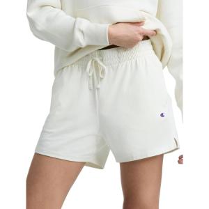 imageChampion Womens Shorts Jersey Shorts Soft Lightweight Comfortable Shorts for Women 5 Plus Size AvailableUnbleached Cotton