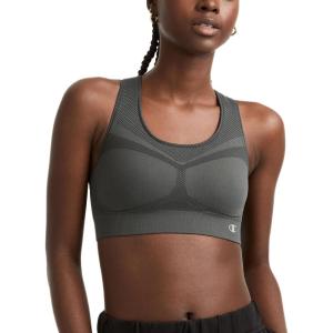 imageChampion Womens The Infinity Racerback Sports Bra Moderate Support Seamless MoistureWickingAsphalt