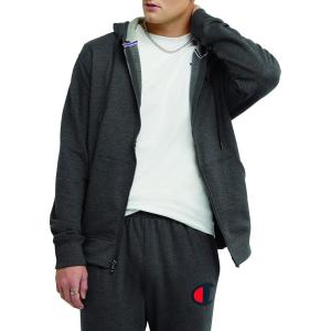 imageChampion mens Zipup Hoodie Comfortable Zipup Hoodie Sweatshirt for Men Reg Or Big amp TallGranite Heather  C Logo