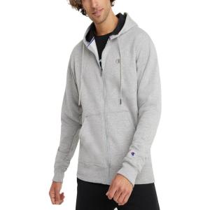 imageChampion mens Zipup Hoodie Comfortable Zipup Hoodie Sweatshirt for Men Reg Or Big amp TallOxford Gray  C Logo