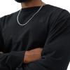imageChampion Mens Classic Long Sleeve TShirt Standard Fit Script amp C Logo Available in Regular and Big amp TallBlack