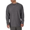 imageChampion Mens Classic Long Sleeve TShirt Standard Fit Script amp C Logo Available in Regular and Big amp TallGranite Heather