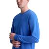 imageChampion Mens Classic Long Sleeve TShirt Standard Fit Script amp C Logo Available in Regular and Big amp TallNebulas Blue