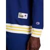imageChampion Mens Lightweight VNeck Woven Pullover Standard Fit Script LogoBlue Depths