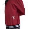 imageChampion Mens Lightweight VNeck Woven Pullover Standard Fit Script LogoPomegranate