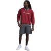 imageChampion Mens Lightweight VNeck Woven Pullover Standard Fit Script LogoPomegranate