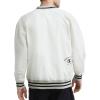 imageChampion Mens Lightweight VNeck Woven Pullover Standard Fit Script LogoUnbleached Cotton